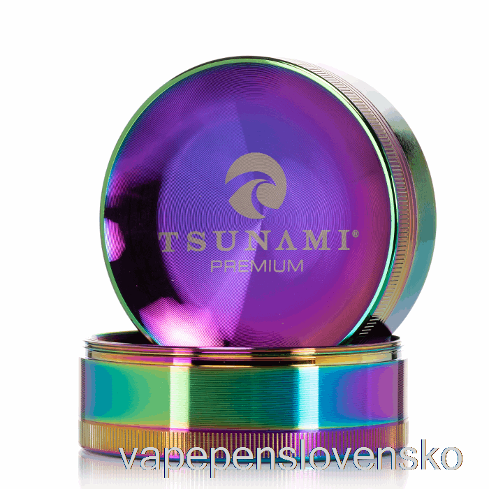 Tsunami 2,95-palcové 4-dielne Duhové (75 Mm) Vape Pero So Zapustenou Hornou Brúskou